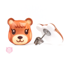 Load image into Gallery viewer, Animal Crossing Maple Stud Earrings
