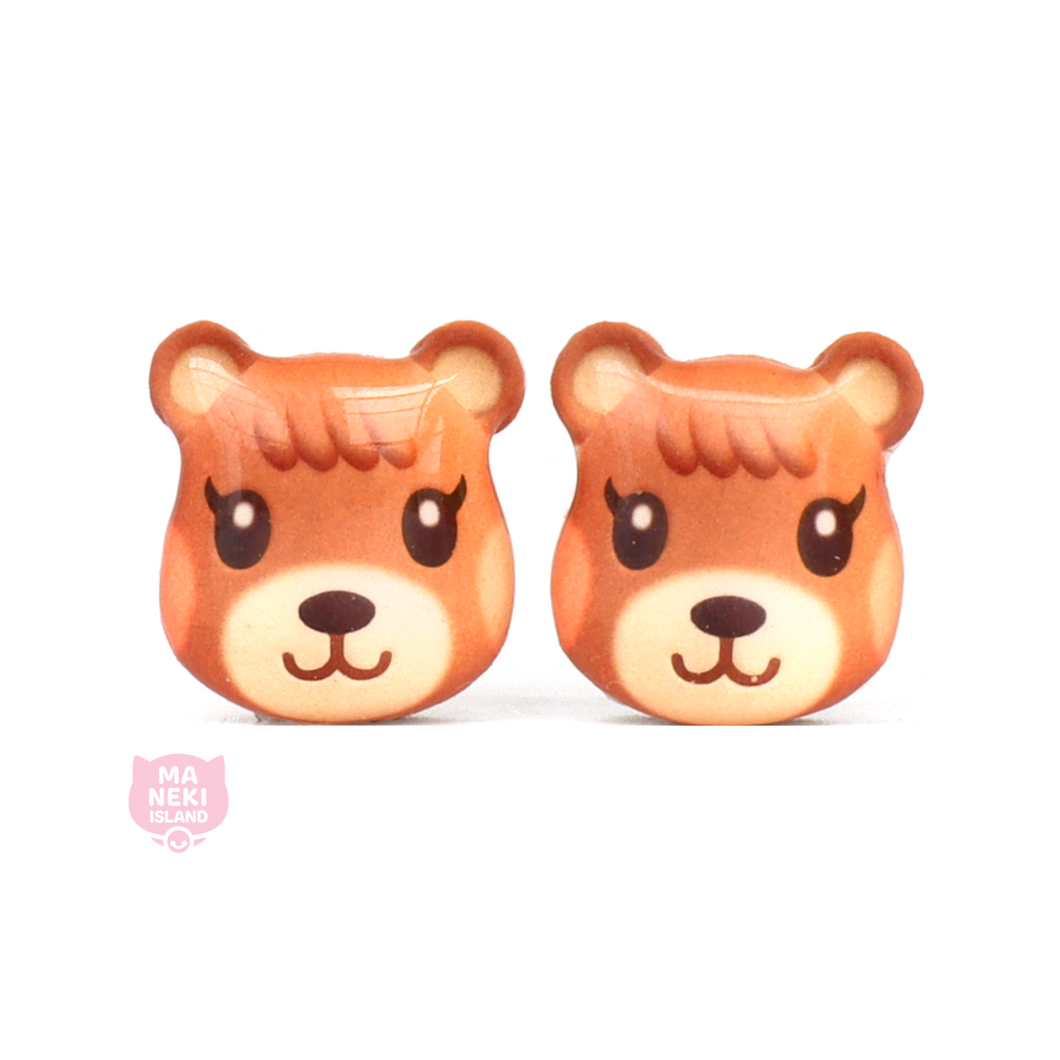 Animal Crossing Maple Stud Earrings