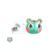 Load image into Gallery viewer, Animal Crossing Mint Stud Earrings
