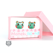 Load image into Gallery viewer, Animal Crossing Mint Stud Earrings
