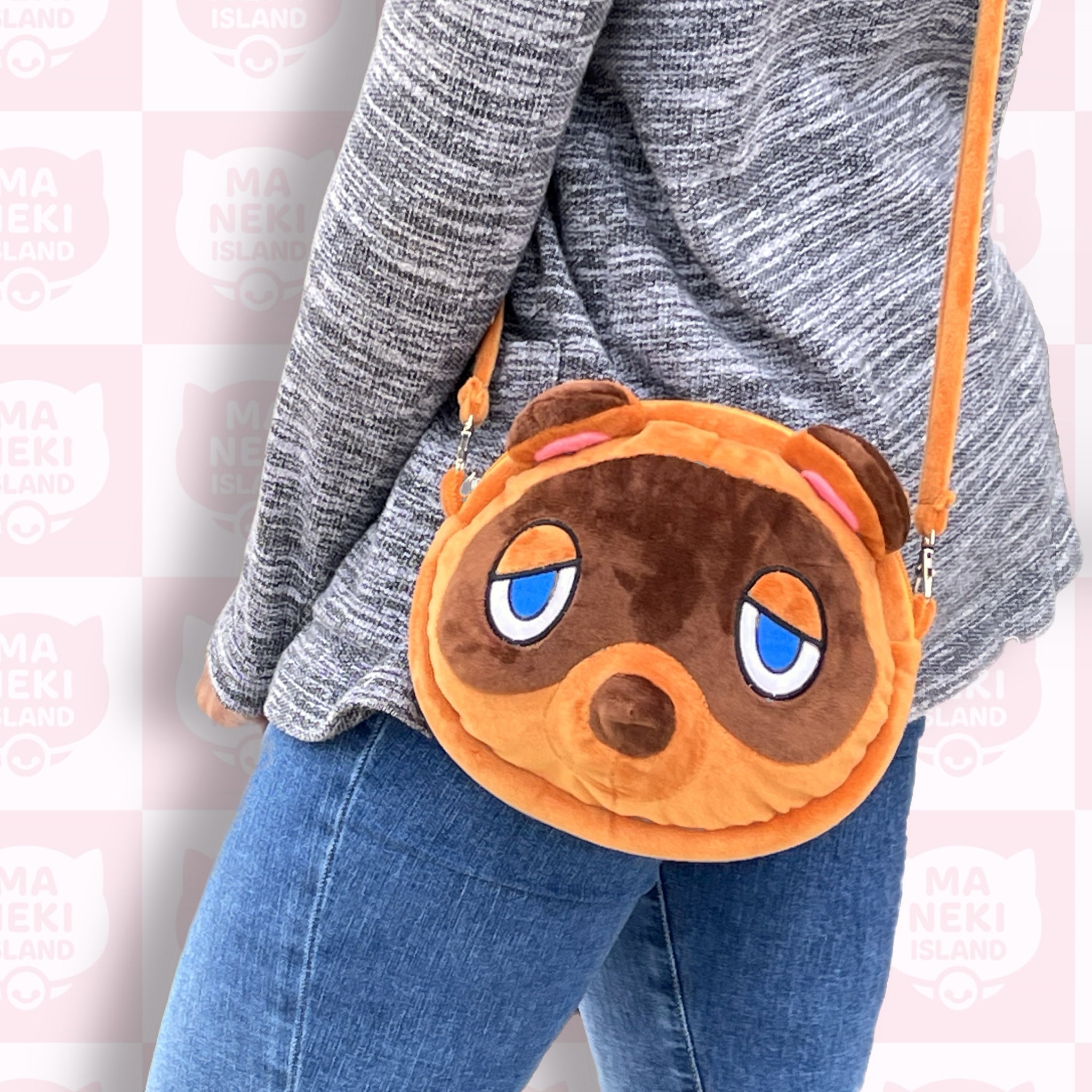 Animal Crossing Tom Nook Plush Crossbody Bag