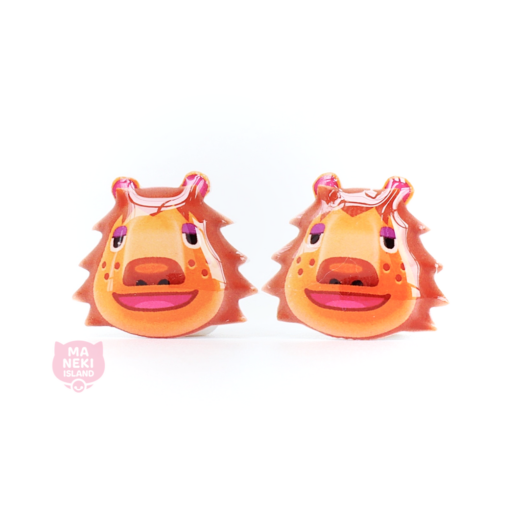 Animal Crossing Rex Stud Earrings