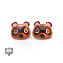 Load image into Gallery viewer, Animal Crossing Tom Nook Stud Earrings
